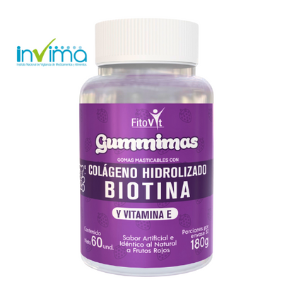 Gomitas Colágeno + Biotina y Vitamina E.