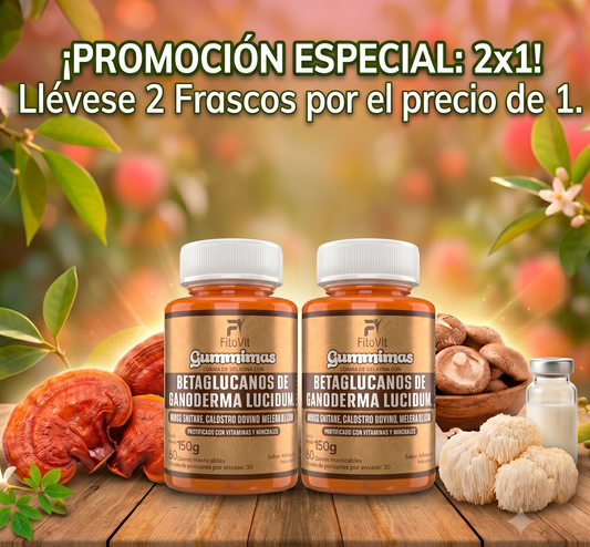 Gomitas Betaglucanos Ganoderma Paga 2x