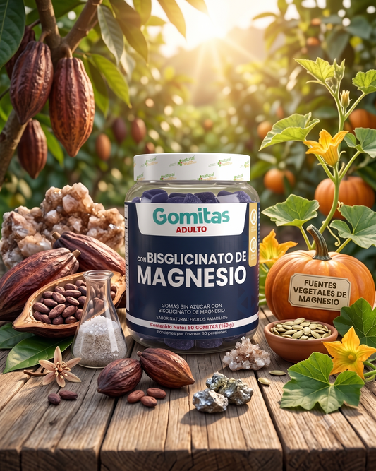 Gomitas Bisglicinato De Magnesio Paga 2x