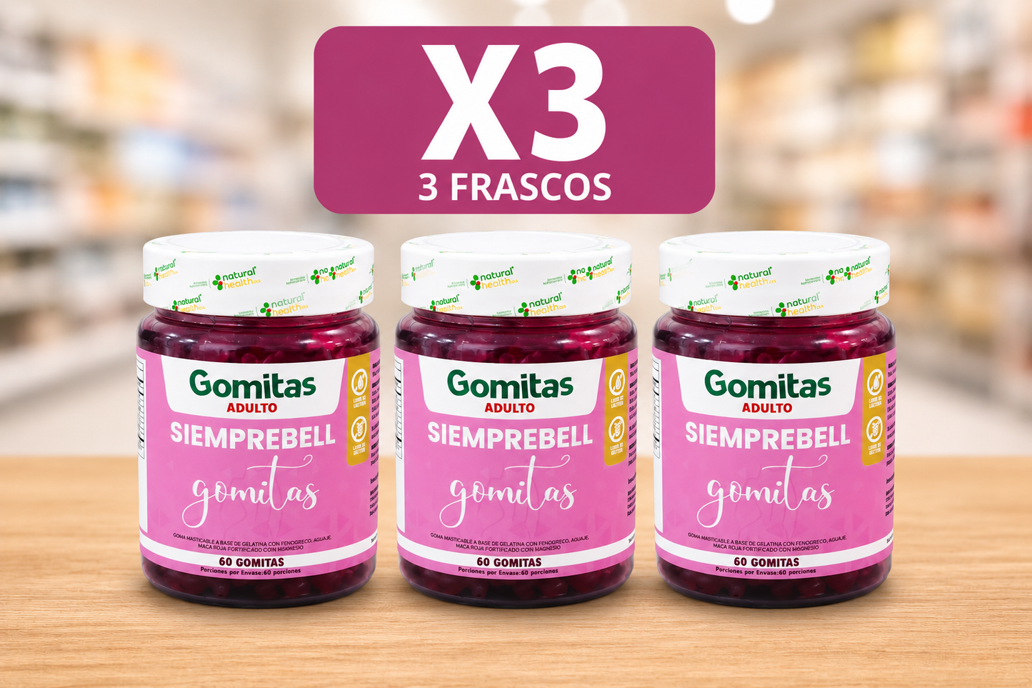 Gomitas para Adulto Siemprebell Aguaje Paga 2x